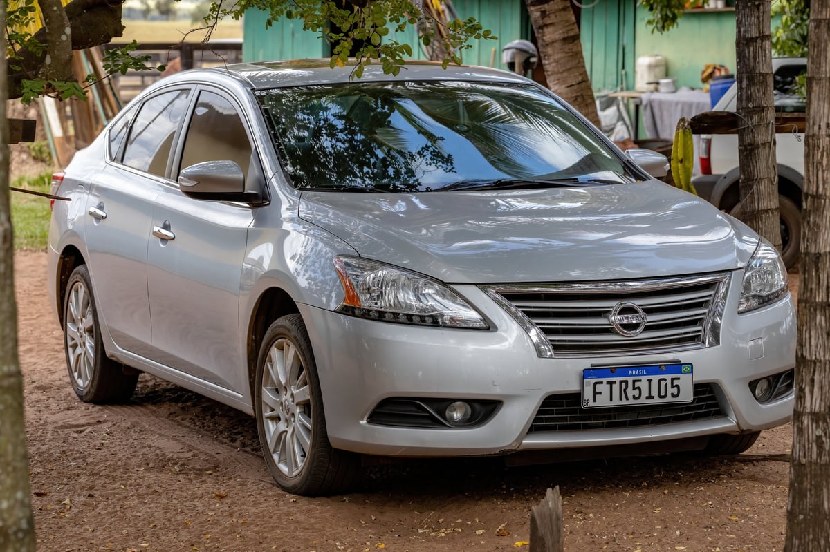 Silver Nissan Sentra sedan car